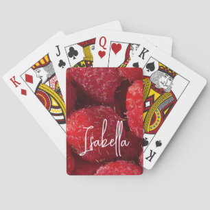 Rote Himbeeren Spielkarten