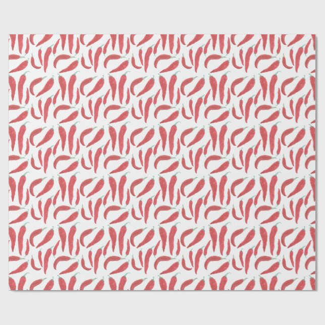 Rote Hitzefrost Geschenkpapier (Flach)
