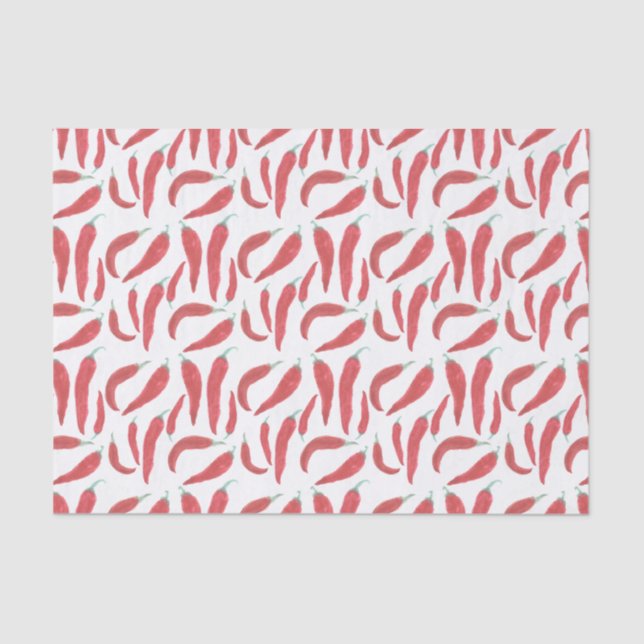 Rote Hitzefrost Seidenpapier (Vorderseite)