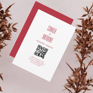 Rote Hochzeit Begleitkarte