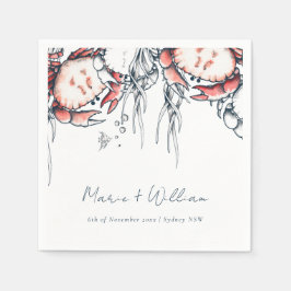 Rote Hochzeit der Marine Serviette