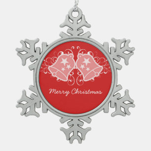 Rote Holiday Glocken und Wirbel Ornament
