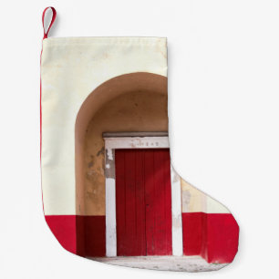 ROTE HOLZTÜR KLEINER WEIHNACHTSSTRUMPF