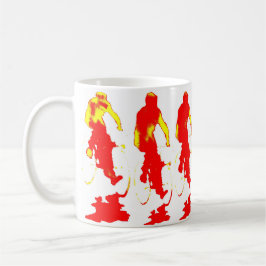 Rote Hoody Fahrrad-Tasse Reisebecher