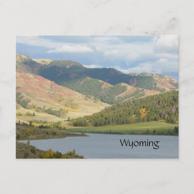 Rote Hügel der Wyoming Postkarte (Vorderseite)