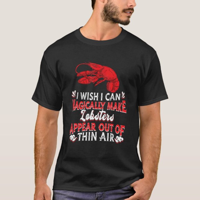 Rote Hummer Meeresfrüchte Krebstierzauber T-Shirt (Vorderseite)
