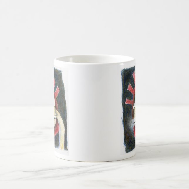 rote Hut-Tasse Kaffeetasse (Mittel)