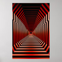 Rote Hypnotische Illusionen