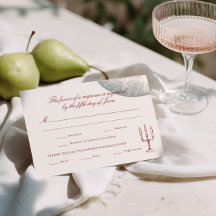 Rote illustrierte wunderliche Hochzeit
