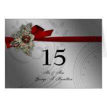 Rote IMITATE Band Vintag Brooche Hochzeit