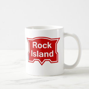 Rote Insel des Felsens Kaffeetasse
