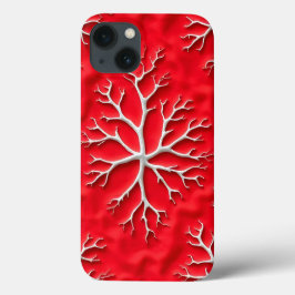 Rote iPhone-Hülle mit geprägtem Design Case-Mate iPhone Hülle