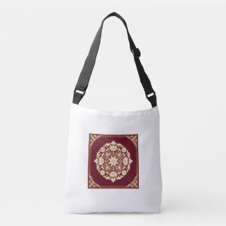 Rote islamische florale Medaillon-Tasche Tragetaschen Mit Langen Trägern