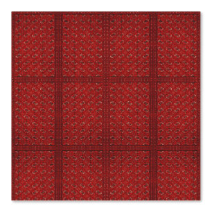 rote Jacquardmuster - orientalisches Teppichbild Tapete