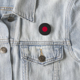 Rote Japan-Sonne Button