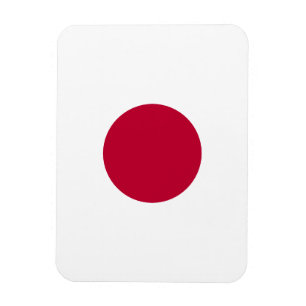 Rote Japan-Sonne Magnet
