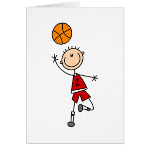 Rote Jungen-Basketball-Spieler-T-Shirts und Gesche