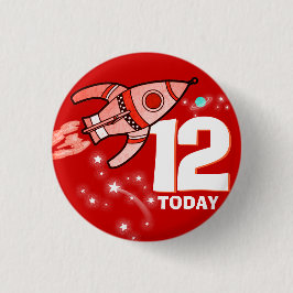 Rote Jungs im Weltraum sind 12 Jahre alt Button