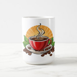 Rote Kaffeetasse