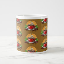 Rote Kaffeetasse
