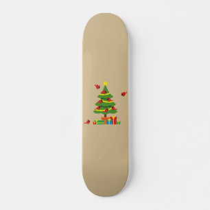 Rote Kardinal - Christmas Merrier verbringt zusamm Skateboard