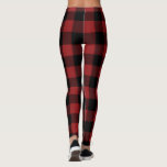 Rote Karierte Leggings<br><div class="desc">Karierte Leggings in Schwarz und Rot - MIGNED-Design</div>