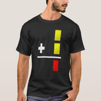 Rote Karte Gelbe Karte Fußball Schiedsrichter zwei T-Shirt