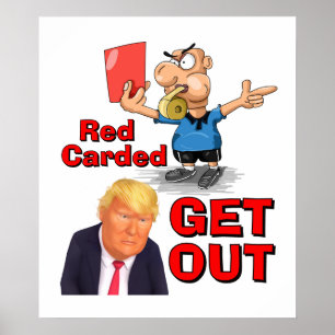 Rote Karte Plakat