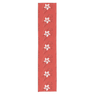 Rote Kartenumrandung HONGKONG-Flagge 14"x72" Kurzer Tischläufer