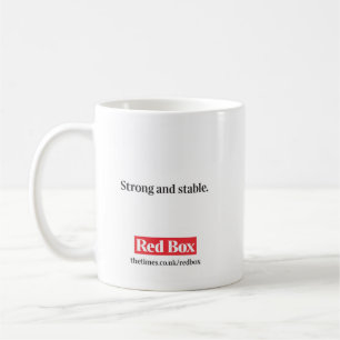 Rote Kasten-Tasse - stark und stabil Kaffeetasse