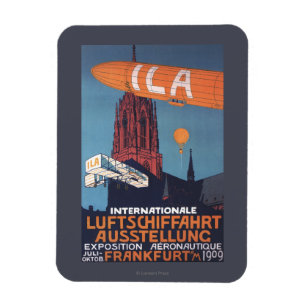Rote Kathedrale - 1. Luftfahrt-Ausstellung Magnet