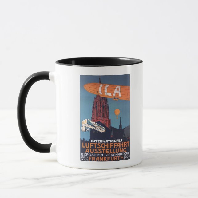 Rote Kathedrale - 1. Luftfahrtausstellung Tasse (Links)
