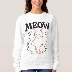 Rote Katze Sweatshirt
