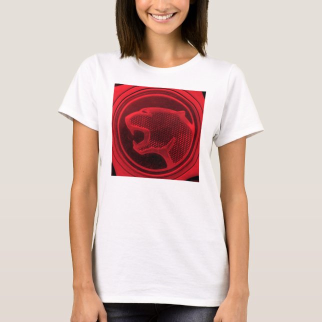 Rote Katze T-Shirt (Vorderseite)