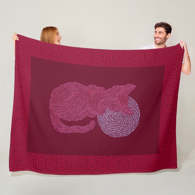 Rote Katze Z und das Fleecedecke (Beispiel)