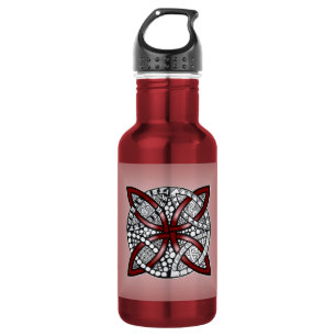 Rote keltische Kunst Trinkflasche