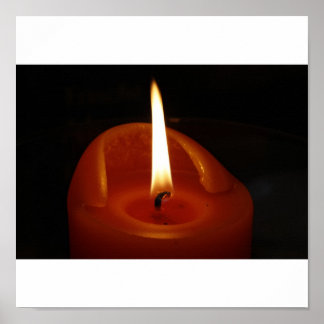 Rote Kerze Poster