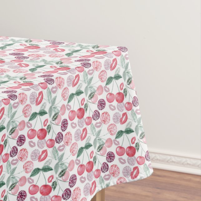 Rote Kirschbeere Tischdecke (Beispiel)