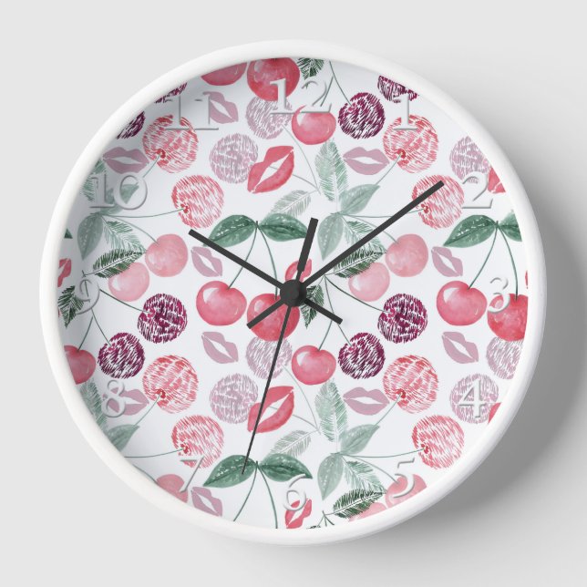Rote Kirschbeere Uhr (Vorderseite)