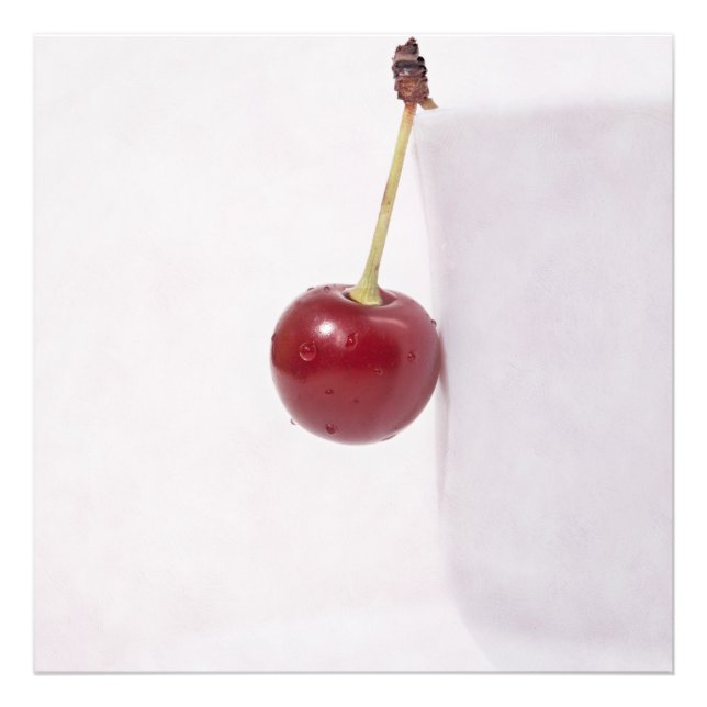 Rote Kirsche Beere Fotodruck (Vorne)