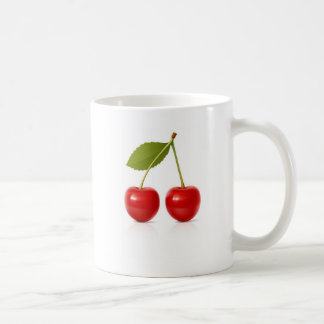 Rote Kirschen Kaffeetasse