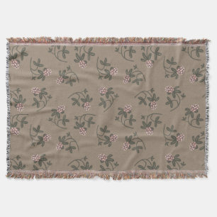 Rote Kleeblattmuster Farben Decke