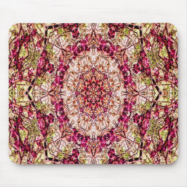 Rote Knospen-Mandala… Mousepad (Vorne)