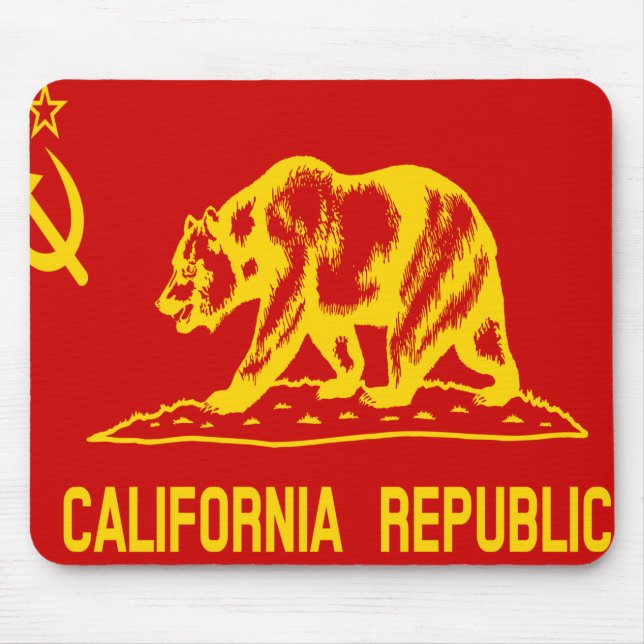 Rote kommunistische Flagge der Volksrepublik Kalif Mousepad (Vorne)