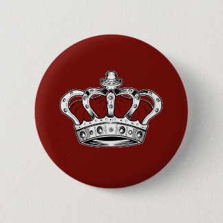 Rote Königskrone Dunkelrot Button