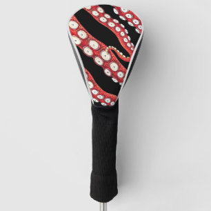 Rote Kraken-Kraken-Kraken-Tentakeln Golf Headcover