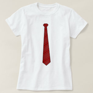 Rote Krawatte T-Shirt