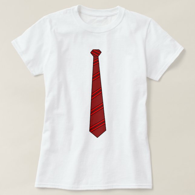 Rote Krawatte T-Shirt (Design vorne)
