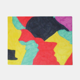 Rote Kreaturen Fußmatte