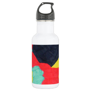 Rote Kreaturen Wasserflasche